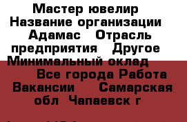 Мастер-ювелир › Название организации ­ Адамас › Отрасль предприятия ­ Другое › Минимальный оклад ­ 27 000 - Все города Работа » Вакансии   . Самарская обл.,Чапаевск г.